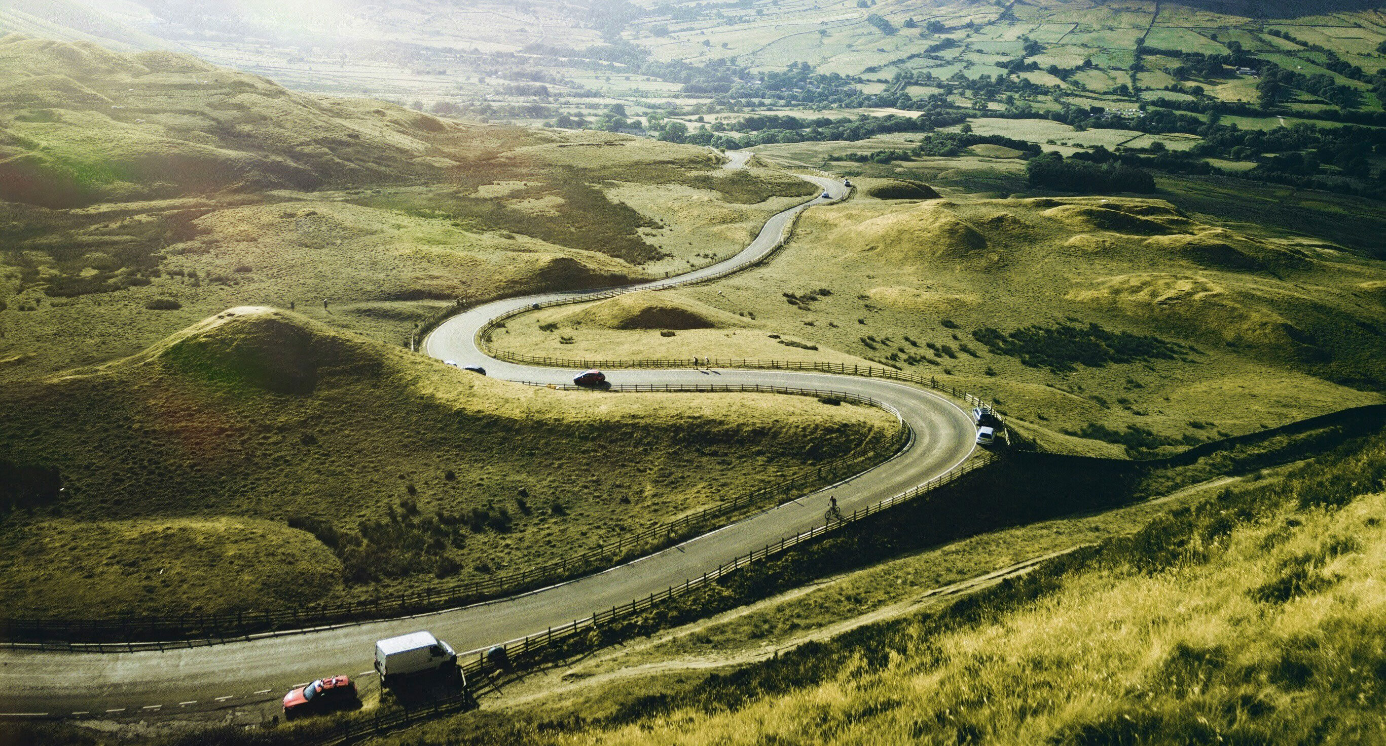 A country road in the UK